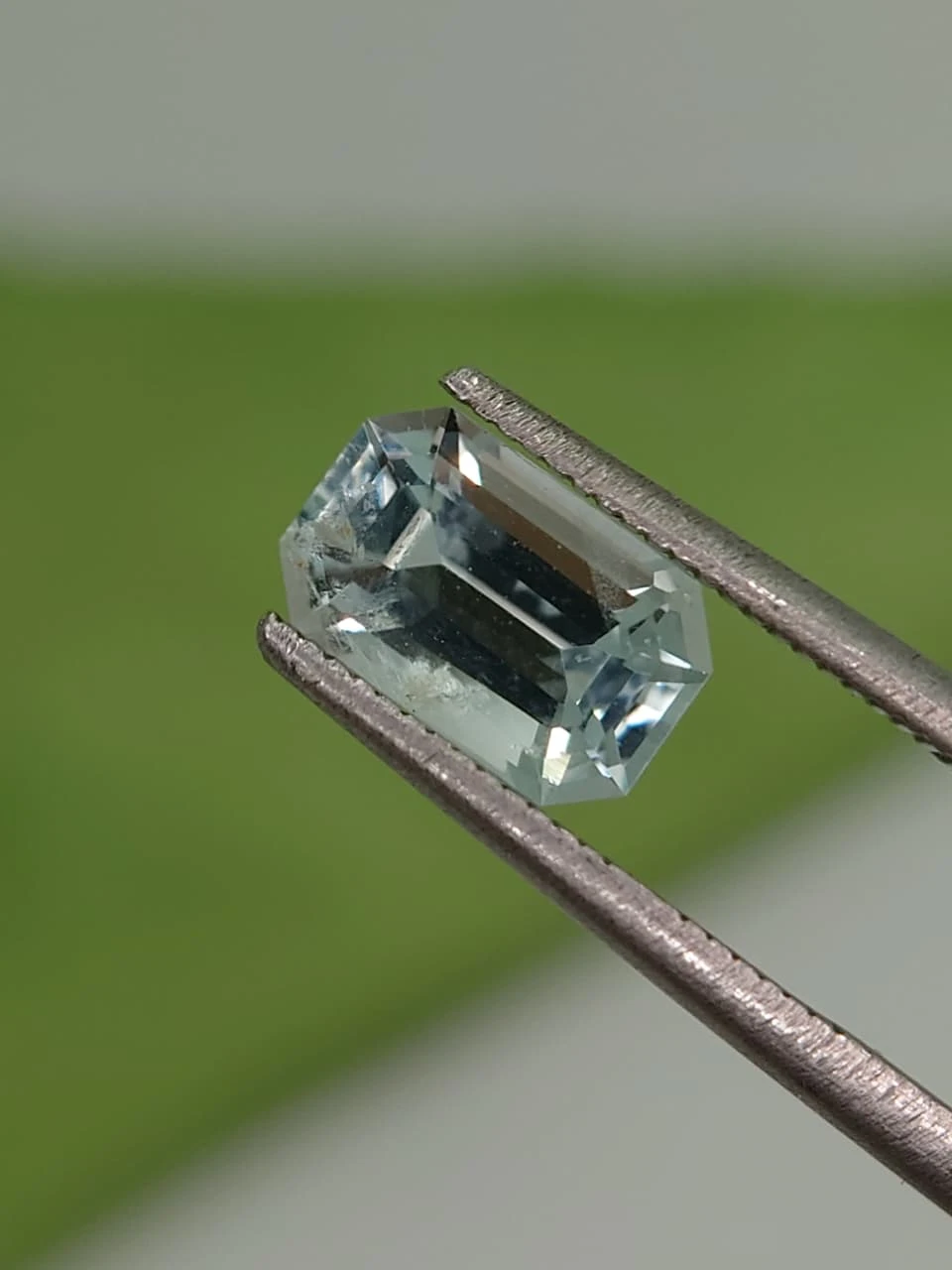 1.3ct Natural Emerald Faceted Aquamarrine from Pakistan — view 2